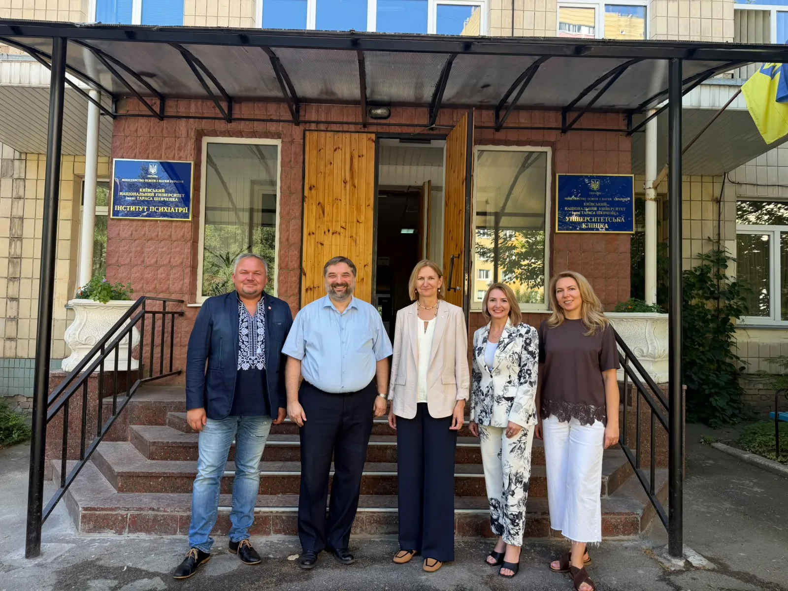 Ректорка Університету Вітовта Великого Інета Дабашинськієне під час візиту до Центру КНУ